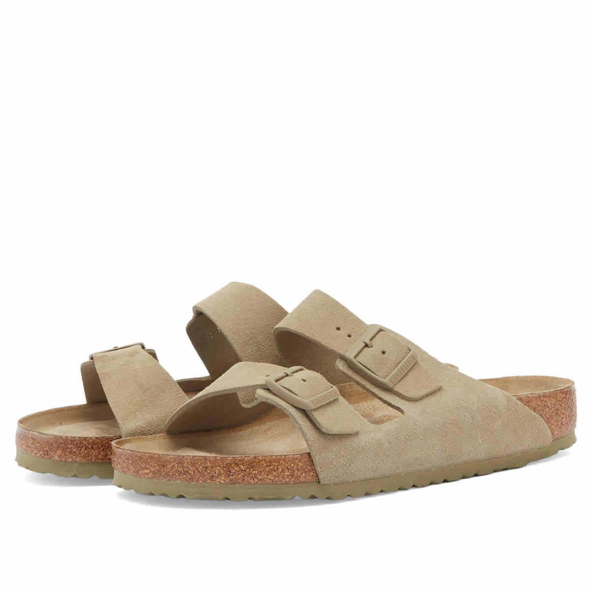 Birkenstock Men's Arizona SFB in Faded Khaki