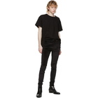 AMIRI Black Velvet Skinny Stack Jeans