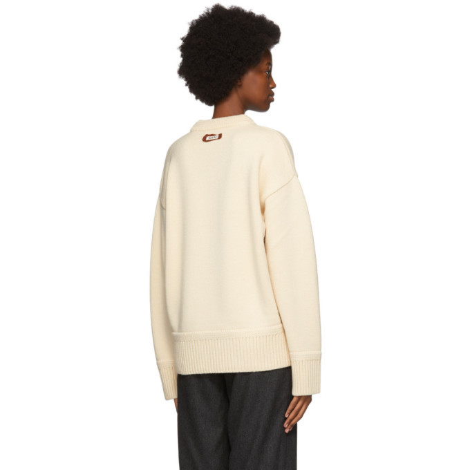 ADER error Off-White Knit Bluessom Sweater ADER error