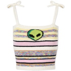 Soulland Women's Alien Crop Top in Multi Light