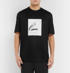 Lanvin - Printed Cotton-Jersey T-Shirt - Men - Black