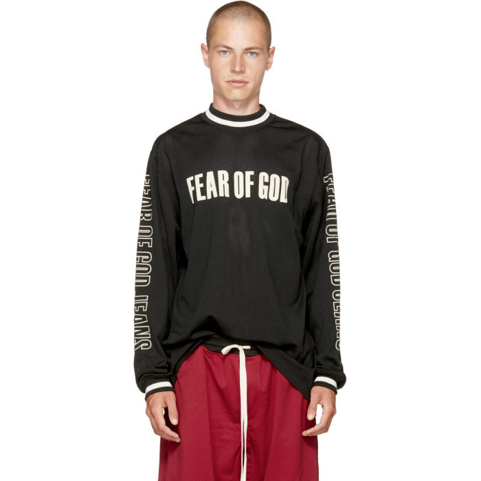 fear of god mesh motocross jersey 黒-