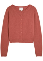 Reformation Clara Cashmere Cardigan Red