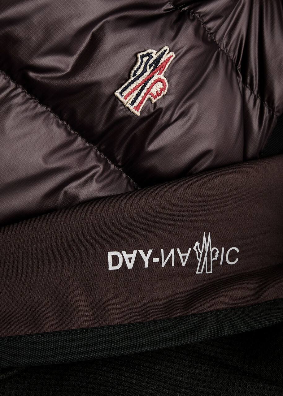 Moncler Grenoble Quilted Stretch-jersey and Nylon Gilet Brown