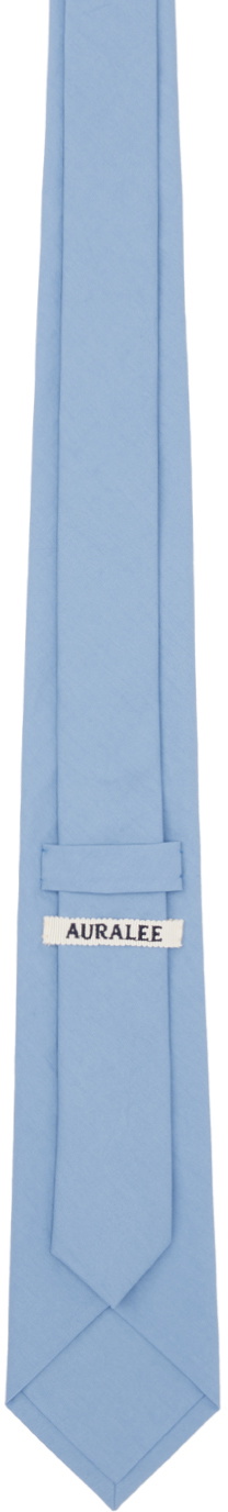 AURALEE Blue Washed Finx Twill Tie Auralee