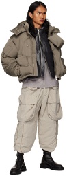 HELIOT EMIL Taupe Sociality Down Jacket