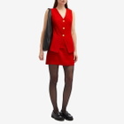 RIXO Women's Ingrida Tailored Vest Top in Red