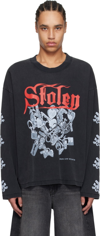 Photo: Stolen Girlfriends Club Black Punk Love Symbols Long Sleeve T-shirt