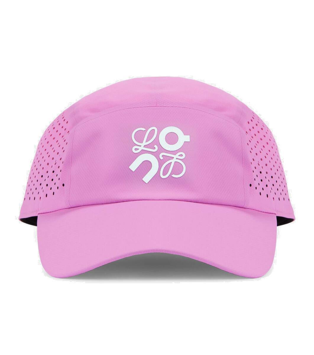 ☆関税込み☆【LOEWE】Logo embroidered baseball cap LOEWE logo-patch Cotton Cap | Black | FARFETCH