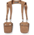 AMIRI - Suede Harness Bags - Brown