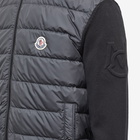 Moncler Men's Hooded Down Knit Jacket in Black