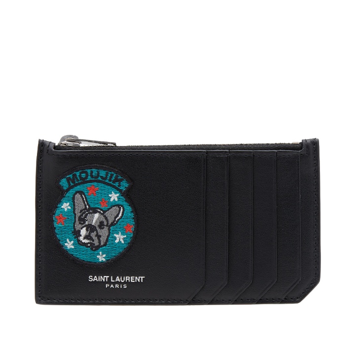 Photo: Saint Laurent Multi Patch Zip Wallet