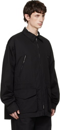 Rier Black Cotton Field Jacket