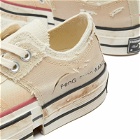 Converse x Feng Chen Wang Chuck 70 2-in-1 Ox Sneakers in Natural Ivory/Brown Rice/Egret