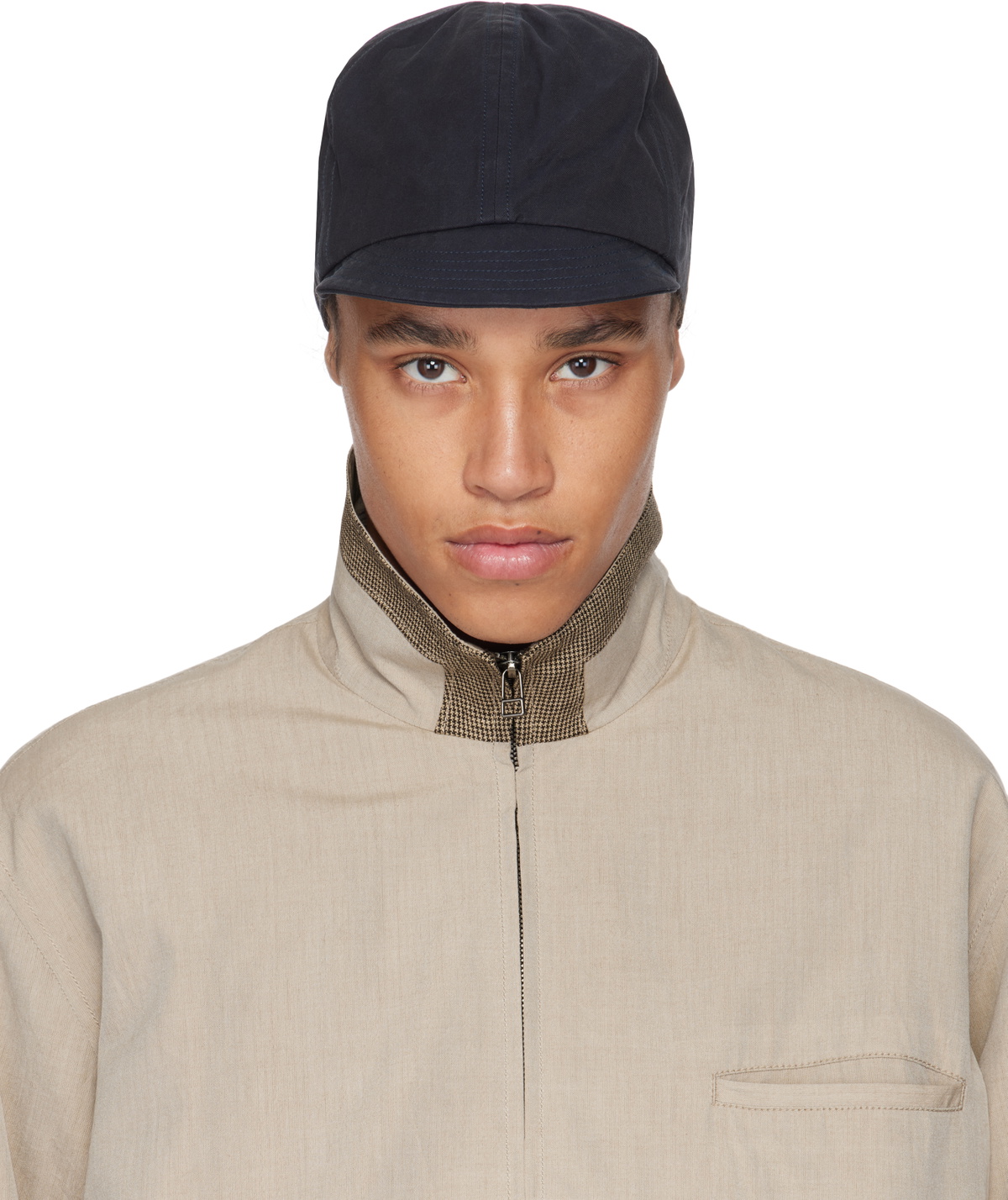 Aviva Jifei Xue Black Rinsed Work Cap