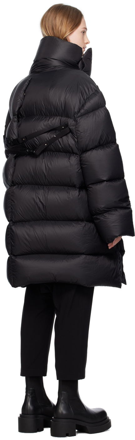 Rick Owens Black Jumbo Drella Down Coat