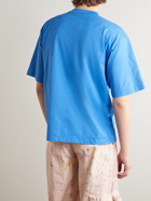 Marni - Logo-Print Cotton-Jersey T-Shirt - Blue