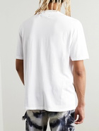 AMIRI - Logo-Flocked Cotton-Jersey T-Shirt - White