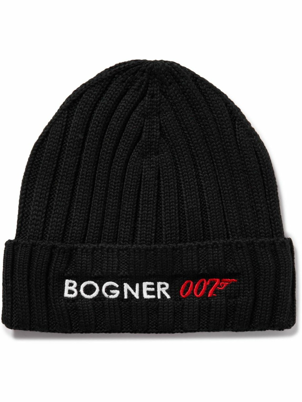 Photo: Bogner - 007 Bosco Logo-Embroidered Ribbed Virgin Wool-Blend Beanie