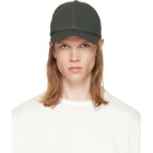 BALMAIN Khaki Washed Cotton Cap