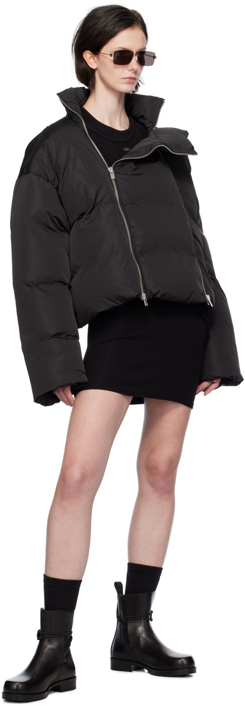 HELIOT EMIL Black Zip Down Jacket