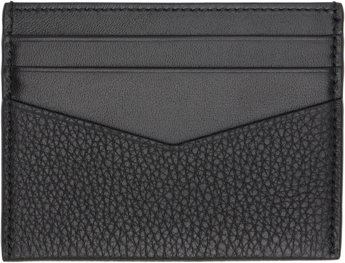 Givenchy Black Grained Leather Card Holder