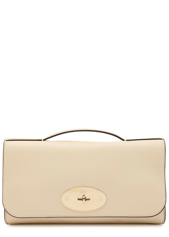 Photo: Mulberry Lily Vesta Nappa Leather Clutch - White - One Size
