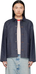 A.P.C. Indigo Kerlouan Logo Denim Jacket