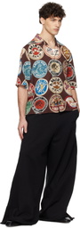 AMIRI Brown 'Amiri' Coasters Bowling Shirt