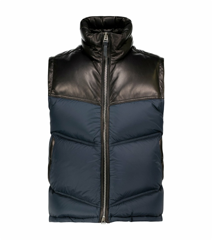 Photo: Tom Ford - Nylon and leather down-filled gilet