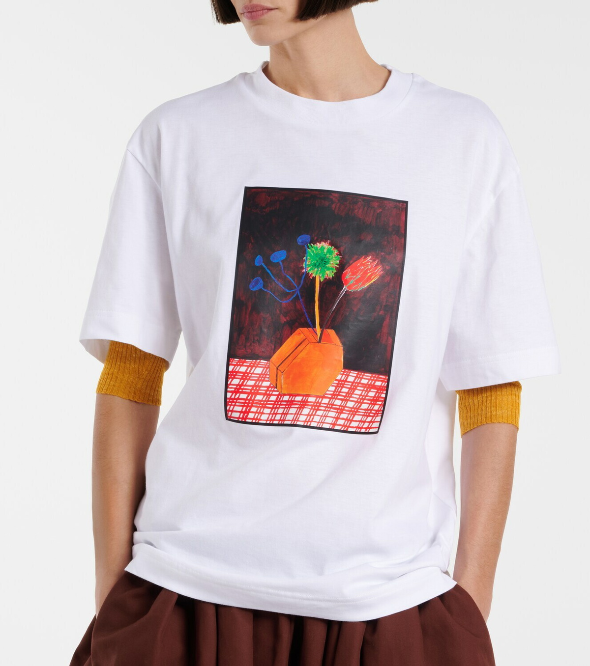 Plan C Printed cotton jersey T-shirt