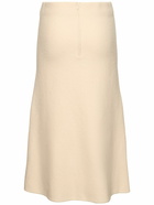 JIL SANDER Boiled Wool Midi Skirt