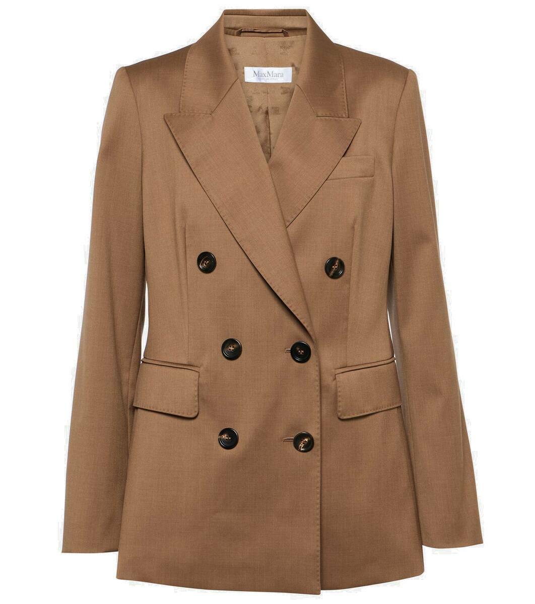 Max Mara Double-breasted wool twill blazer Max Mara