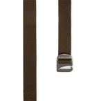 Filson - Togiak 4cm Leather-Trimmed Webbing Belt - Metallic