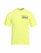 Aries Mens T-shirt in Yellow