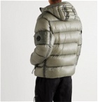 C.P. Company - Quilted Shell Hooded Down Jacket - Gray