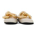 JW Anderson Off-White Nappa Curb Chain Slippers