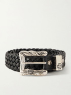 Enfants Riches Déprimés - 2.5cm Port of Souls Braided Leather Belt - Black