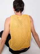 Nicholas Daley Open Knit Cotton Vest Top