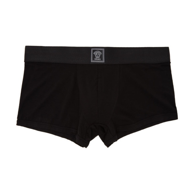 Photo: Versace Underwear Black Silk Boxer Briefs