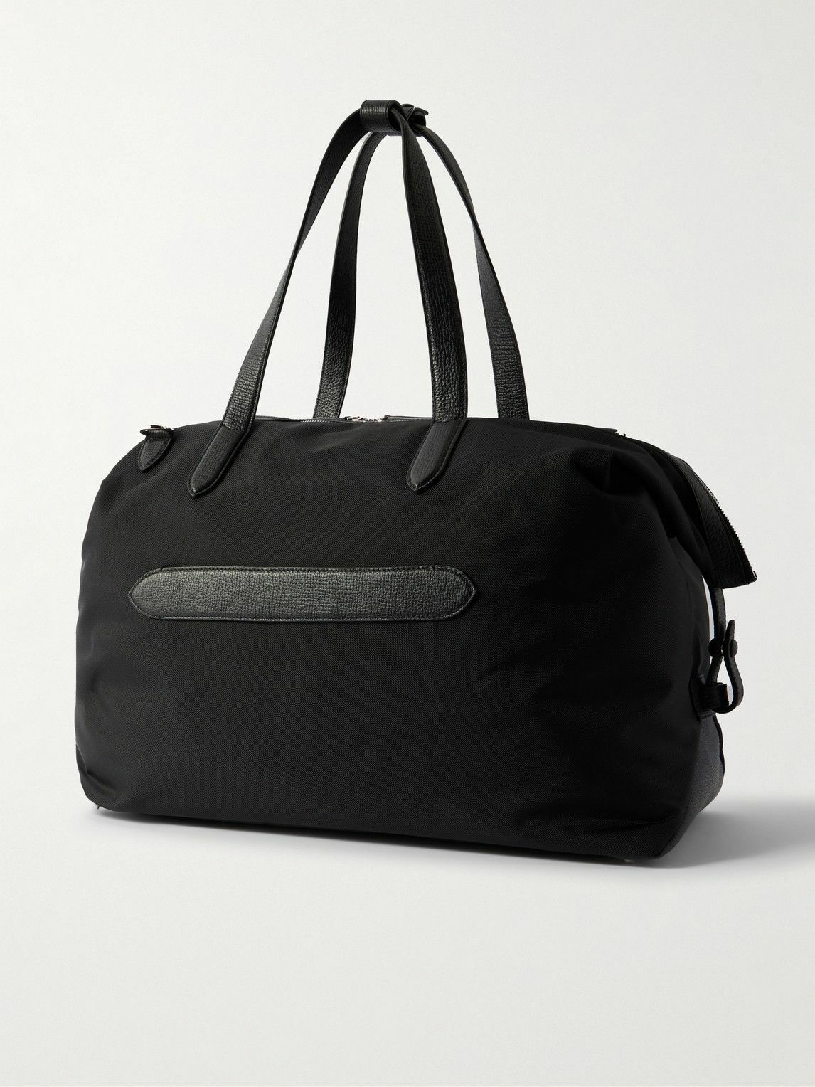 Smythson - Norton Leather-Trimmed Canvas Weekend Bag