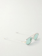 Cutler and Gross - 1427 Round-Frame Silver-Tone Sunglasses