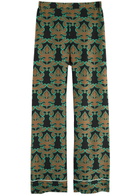 LA Double J Pajama Printed Silk-twill Trousers Multicoloured