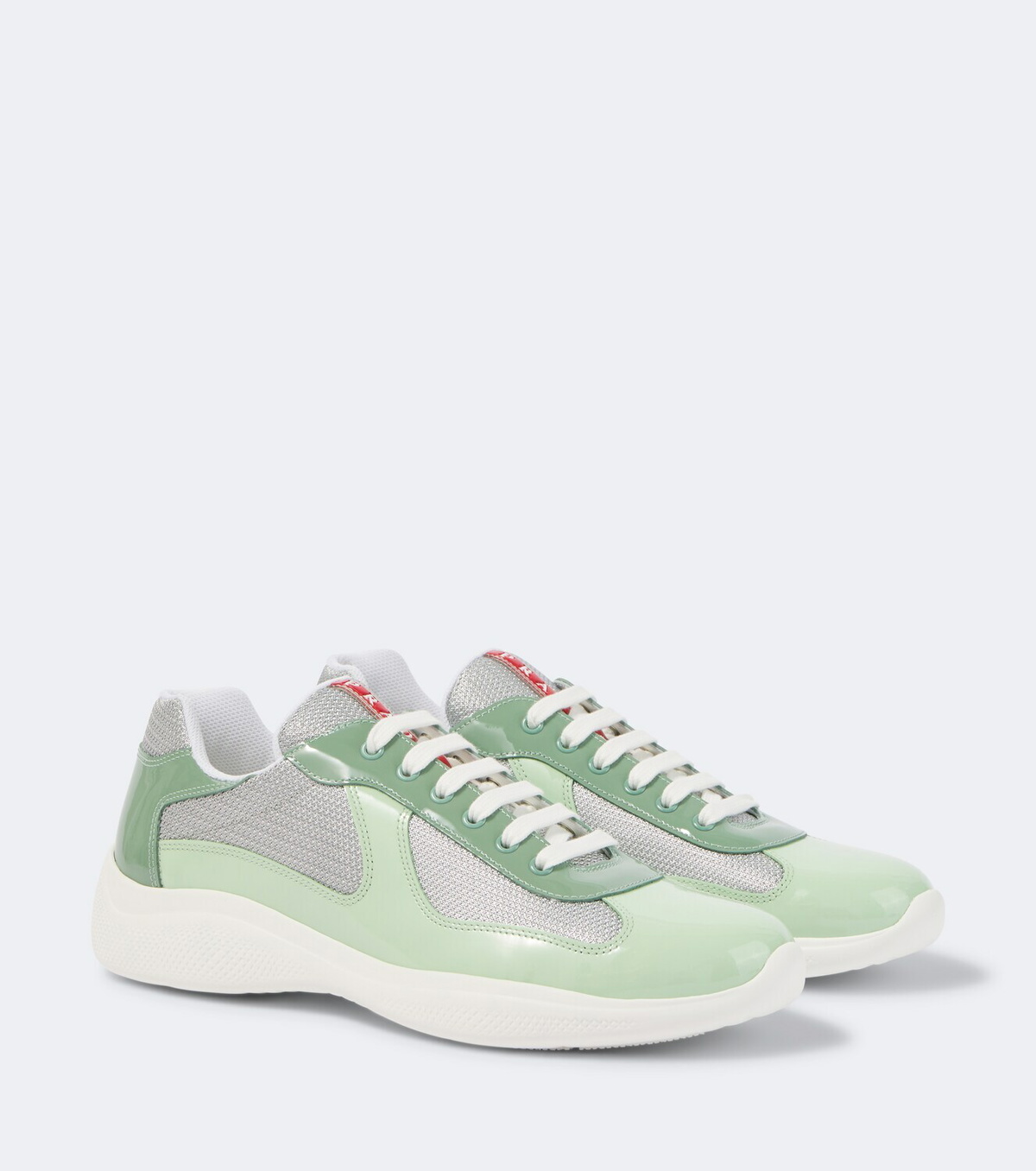 Prada Prada America's Cup leather-trimmed sneakers
