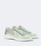 Prada Prada America's Cup leather-trimmed sneakers