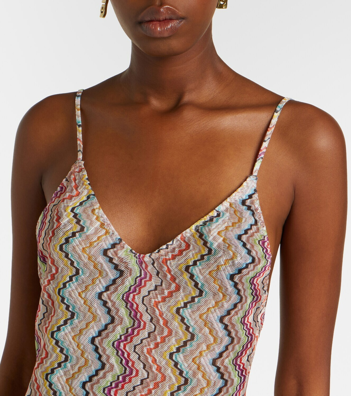 Missoni Zigzag lamé maxi dress