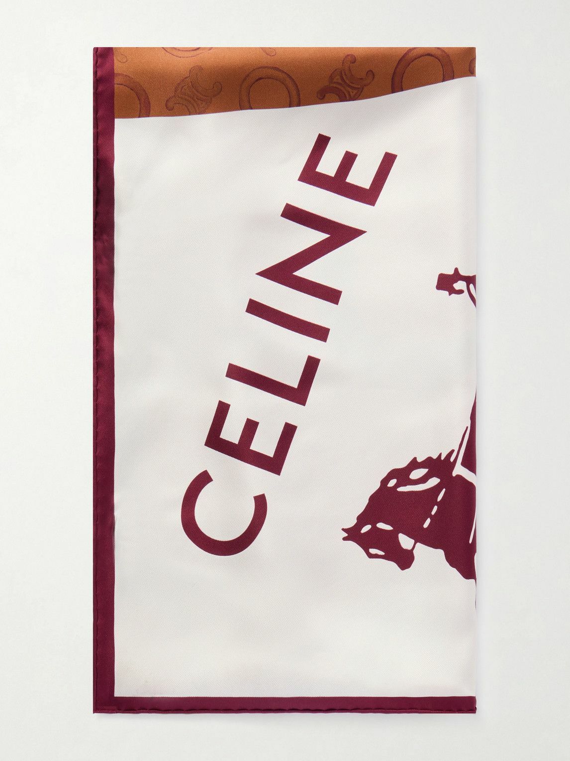 CELINE - Printed Silk-Twill Scarf