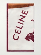 CELINE - Printed Silk-Twill Scarf