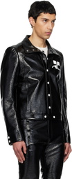 Courrèges Black Reedition Vinyl Jacket