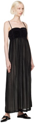BITE Black Evening Ruche Bandeau Maxi Dress
